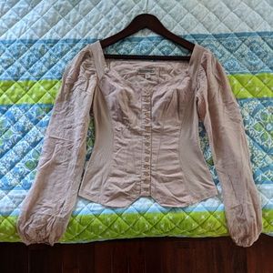 Designer long sleeve blouse